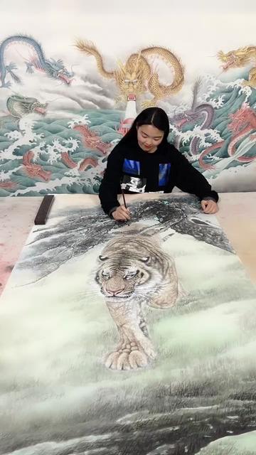 抖音小菲国画是谁?